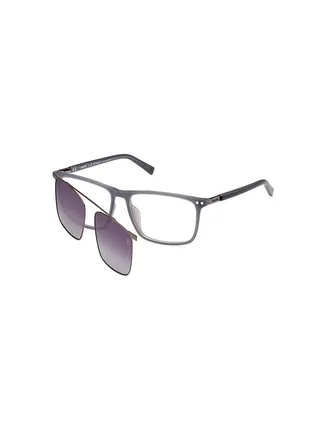 Men's Rectangular Eyeglass Frame - TB1824-H02055 - Lens Size: 55 Mm 