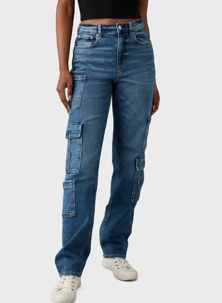 High Waisted Ripped Jeans 