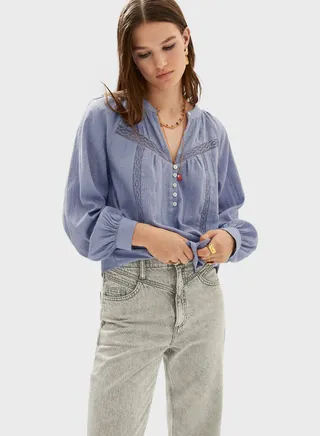 Wide Leg Pocket Detail Jeans 
