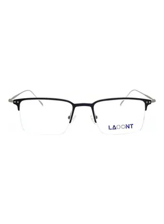 Men's Eyeglass Rectangular Semi-Rimless Frame 
