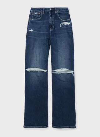 High Waist Ripped Jeans 