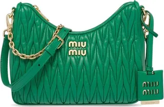 Matelassé nappa leather shoulder bag