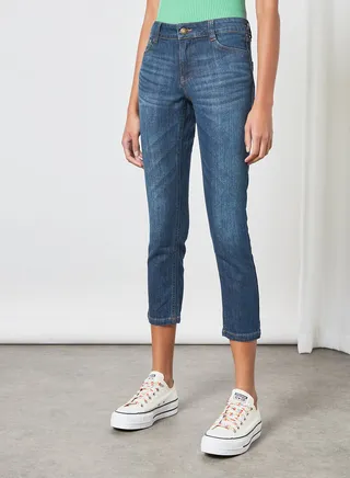 Relaxed Straight Fit Jeans Blue 