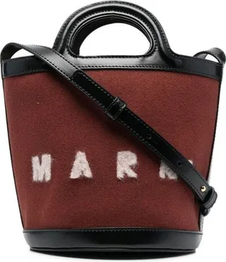 Marni Logo Printed Bucket Bag