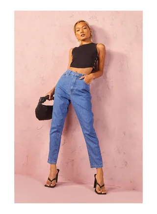 Petite High Rise Skinny Jeans 