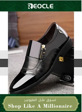 Men's Formal Shoes Spring Fashion Pointed Toe Shoes Breathable and Comfortable Men's Casual Business Shoes 