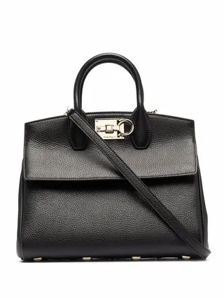 The Studio leather tote bag