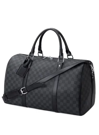 Classic Printed Duffel Bag Large capacity Bag Black 