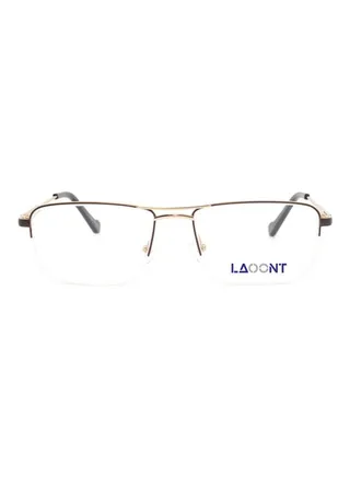 Men's Eyeglass Rectangular Semi-Rimless Frame 
