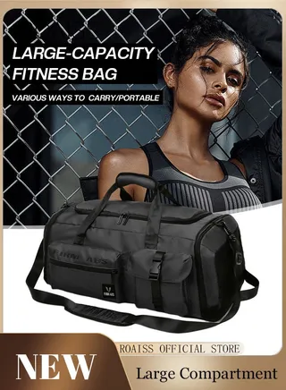 Large-Capacity Travel Bag Dry and Wet Separation Outdoor Sports Fitness Bag Men's Basketball Backpack Cycling Bag Independent Shoe Storage 