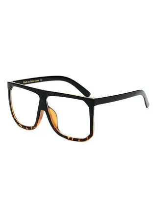 unisex Oversized Square Frame Eyeglasses 