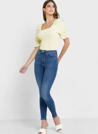 High Waist Skinny Fit Jeans