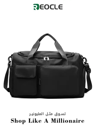 Travel Duffel Bags Gym Bag Foldable Overnight Weekender Bags with Adjustable Shoulder Strap & Large Capacity & Wet Pocket & Shoes Compartment Foldable Duffel 