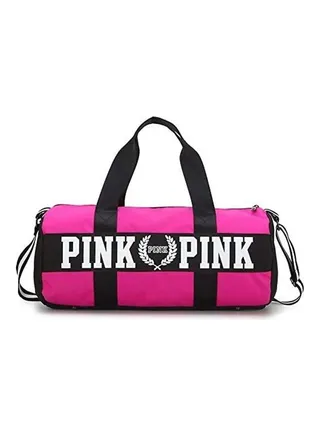 Canvas Travel Duffle Bag Pink 