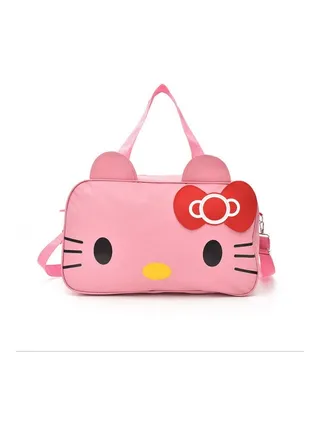 Hello Kitty Printed Duffel Bag Pink 
