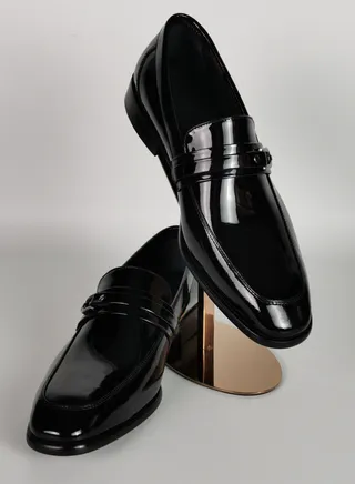 Men's Shiny Tuxedo Shoes 