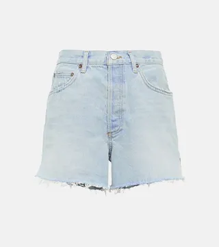 Dee high-rise denim shorts