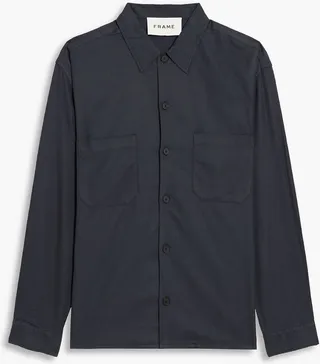 Brushed cotton and Tencel-blend twill shirt