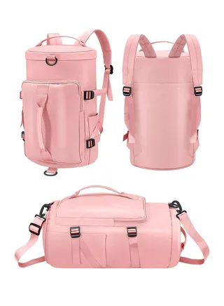 Sports Duffle Travel Handbag Gym Backpack with Shoes Compartment Dry Wet Seperated Multifunctional Overnight GymBag for Men and Women Shoulder Weekend Bag 