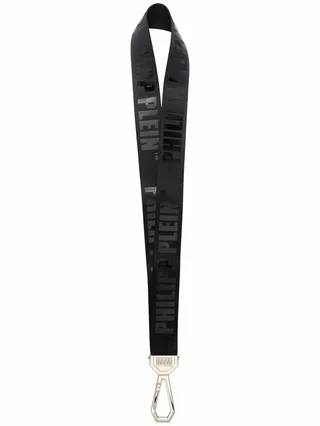 Logo-Print Two-Tone Keychain