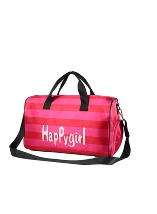 Polyester Duffle Bag Pink/Black 