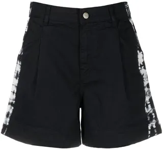 High-Waisted Cotton Shorts