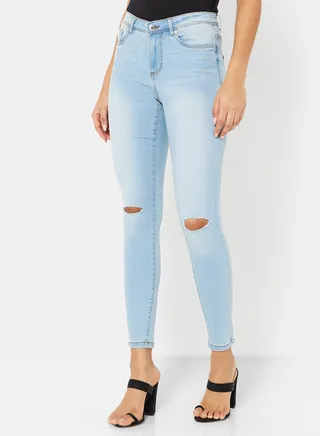 Skinny Fit Jeans Light Blue 