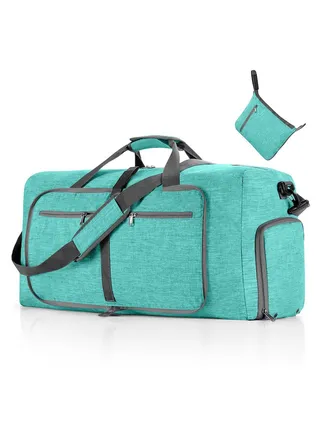 COOLBABY Travel Duffle Bag 115L Foldable Travel Duffel Bag with Shoes Compartment Overnight Bag for Men Women Waterproof & Tear Resistant 