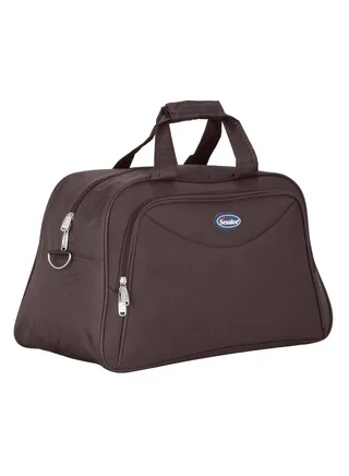 Travel Duffle Bag for Unisex Lightweight Nylon Bag Multi Pocket Water & Scratch Resistant Adjustable Shoulder Strap Weekend Bag Convenient Carry On Luggage for Camping Training 42L Brown EA218 