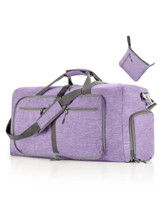 COOLBABY Travel Duffle Bag 115L Foldable Travel Duffel Bag with Shoes Compartment Overnight Bag for Men Women Waterproof & Tear Resistant 