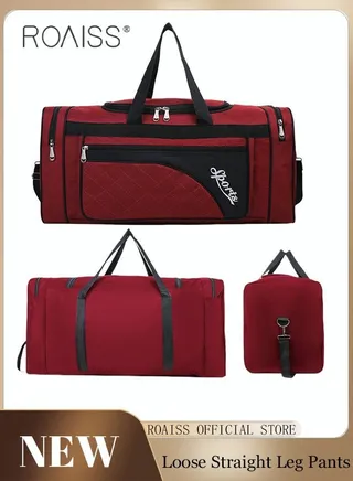 Large-Capacity Shoulder Bag Outdoor Sports Portable Clothing Storage Bag Can Be Folded for Short Trips 