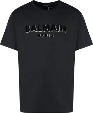 Balmain Logo Printed Crewneck T-Shirt