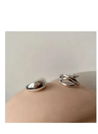 A beautiful two-piece open ring for women 