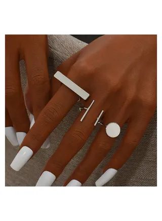 3-piece zinc alloy ring set 
