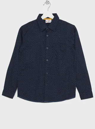 Boys All Over Printed Shirt With Pocket