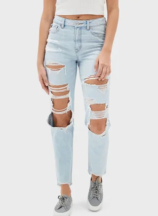 Ripped Mom Jeans 