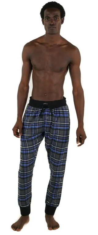 Members Only Flannel Jogger Lounge Pant with Draw String