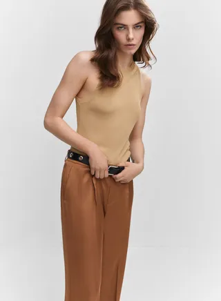 Round Neck Knitted Top 