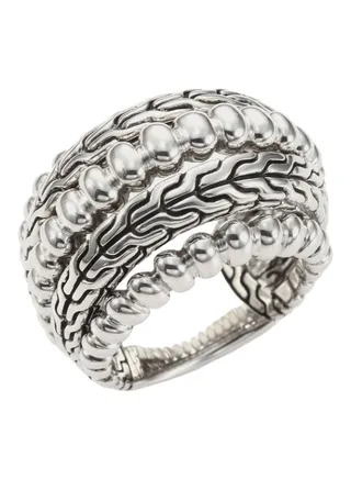 Bedeg Sterling Silver Dome Ring for Women Size 7 