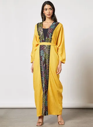 Butterfly Bisht Palestinian Embroidery With belt 