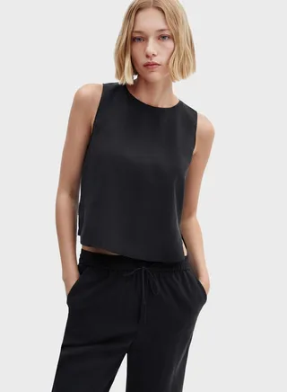 Crew Neck Crop Top 