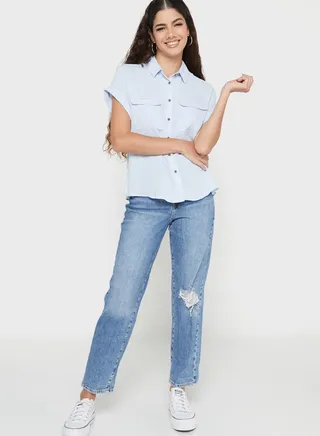 Ripped Mom Jeans 