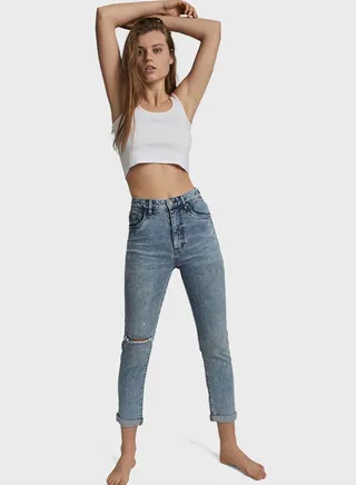 Stretch Mom Jeans 