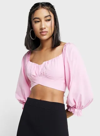 Solid Sweetheart Neck Top 