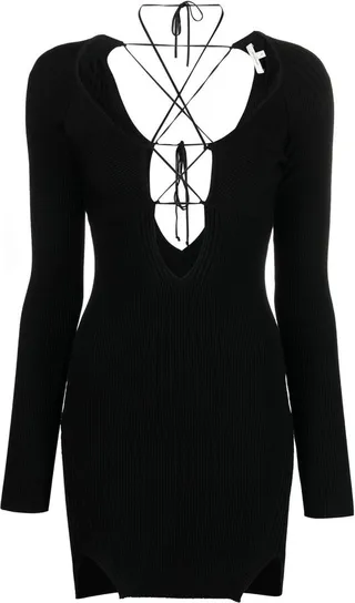 Lace-Up Minidress