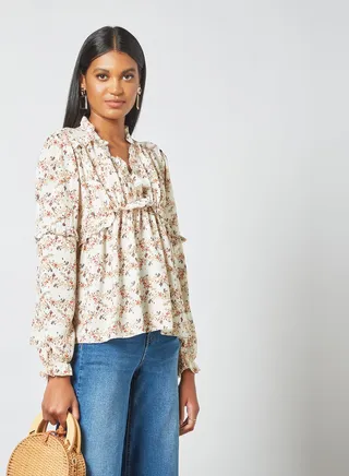 Floral Print Top Multicolour 