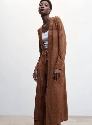 Tie Detail Knitted Cardigan 