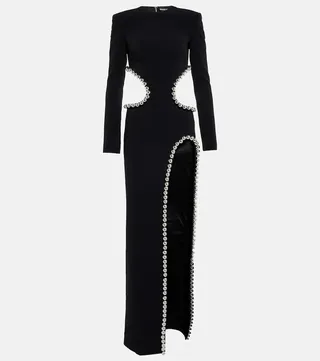 Embellished cutout gown