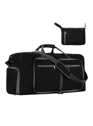 COOLBABY  Travel Duffle Bag,115L Foldable Travel Duffel Bag with Shoes Compartment Overnight Bag for Men Women Waterproof & Tear Resistant 