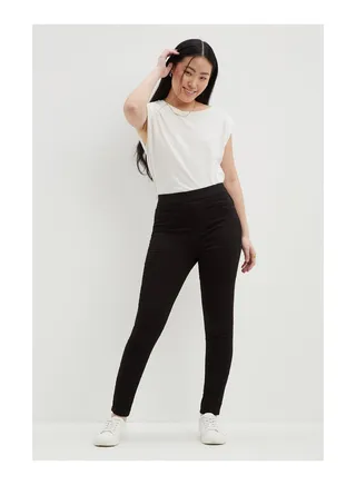 Petite Black High Waist Eden Jegging 